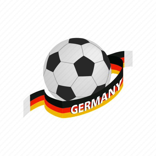 Ball, flag, football, germany, isometric, soccer, sport icon - Download on Iconfinder