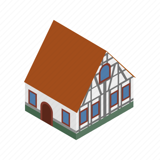 Architecture, germany, house, isometric, old, wall, wood icon - Download on Iconfinder