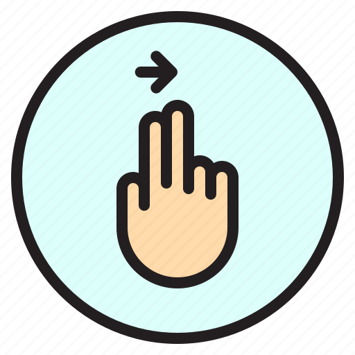 Creen, finger, gesture, mobile, right icon - Download on Iconfinder