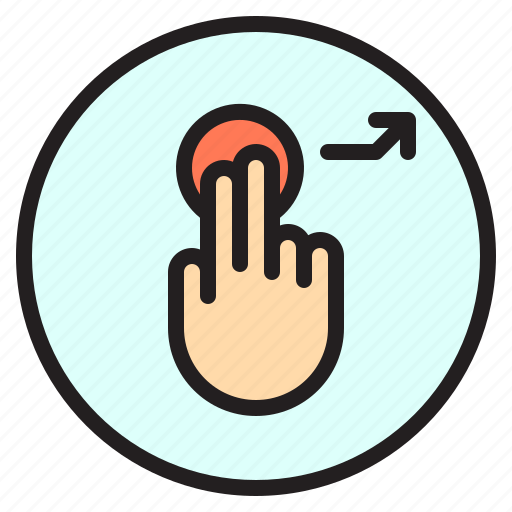 Creen, mobile, right, touch, up icon - Download on Iconfinder