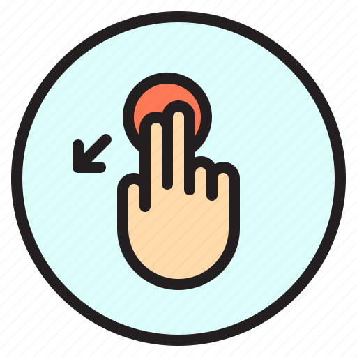 Creen, down, mobile, slant, touch icon - Download on Iconfinder