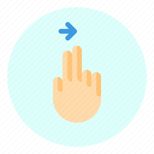 Creen, finger, gesture, mobile, right icon - Download on Iconfinder