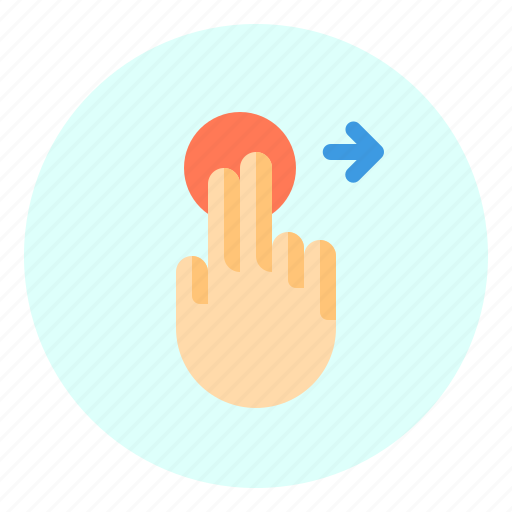 Creen, finger, gesture, mobile, right, touch icon - Download on Iconfinder