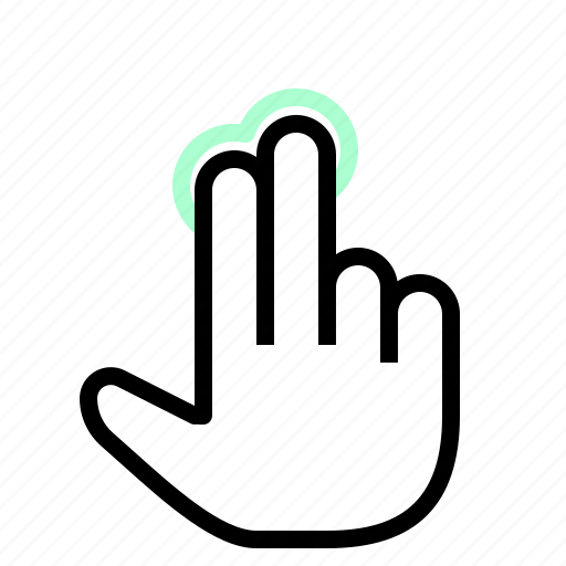 Gesture, finger, instructions, phone, two, tap, touch icon - Download on Iconfinder