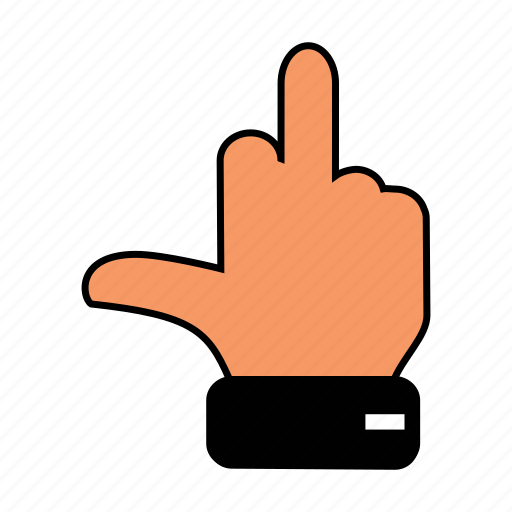 Finger, gesture, hand, middle icon - Download on Iconfinder