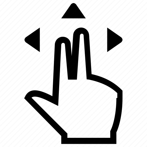 Drag, finger, fingers, gesture, hand icon - Download on Iconfinder