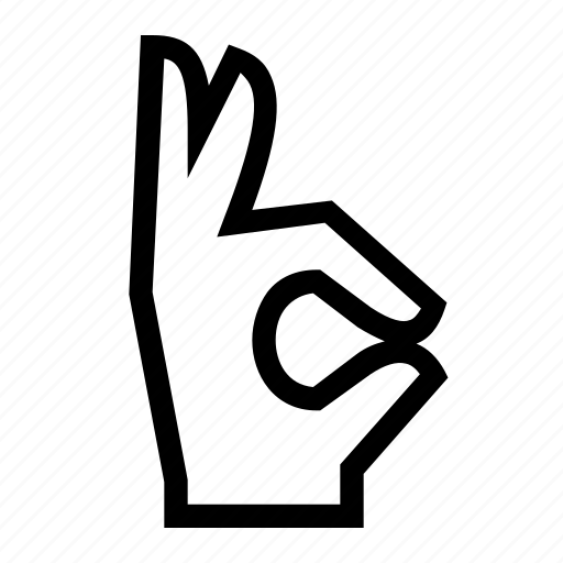 Finger, fingers, gesture, hand, okay icon - Download on Iconfinder