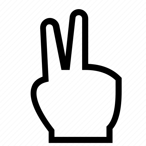 Fingers, gesture, hand, peace, victory icon - Download on Iconfinder