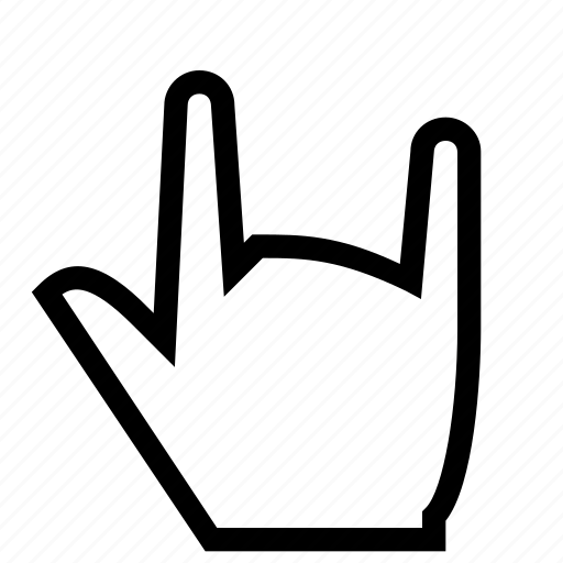 Finger, fingers, gesture, hand, rock icon - Download on Iconfinder