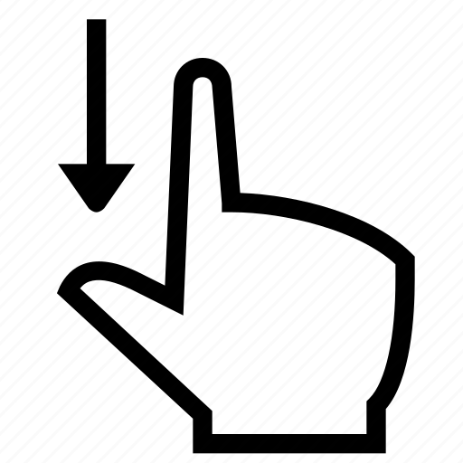 Finger, forefinger, gesture, hand, swipe icon - Download on Iconfinder