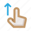 touch, gesture, scroll, top, finger, hand, interaction 