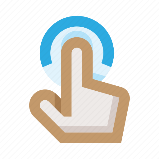 Touch, gesture, tap, finger, click, interaction, hold icon - Download on Iconfinder