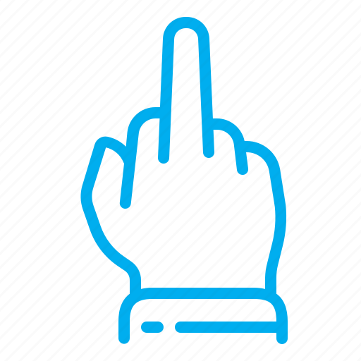 Bad, body language, finger, gesture, hand, middle, sign icon - Download on Iconfinder