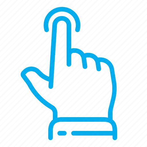 Finger, gestures, hand, interface, tap, touch, touchscreen icon - Download on Iconfinder