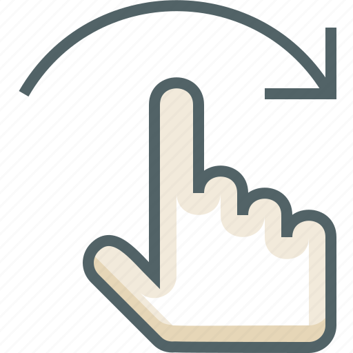 Finger, flick, gestureworks, right icon - Download on Iconfinder