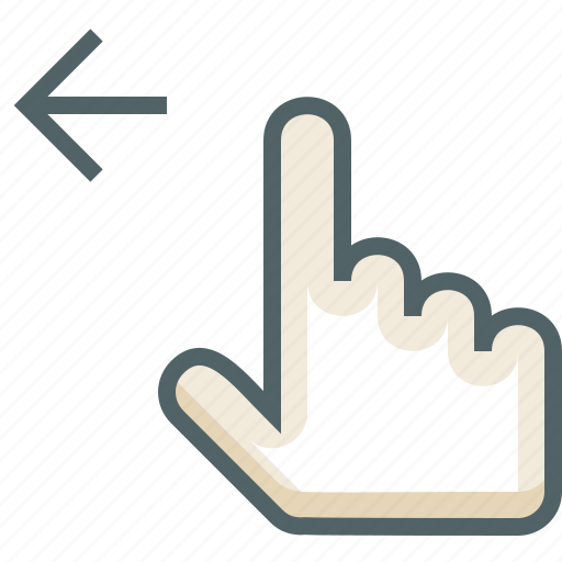 Finger, gestureworks, left, swipe icon - Download on Iconfinder
