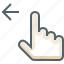 finger, gestureworks, left, swipe 