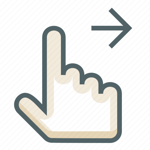 Finger, gestureworks, right, swipe icon - Download on Iconfinder