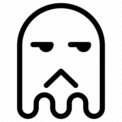 Emoji, emoticon, envy, ghost, sad icon - Download on Iconfinder