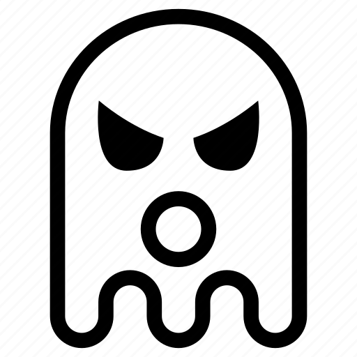 Angry, emoji, emoticon, ghost, react, wow icon - Download on Iconfinder