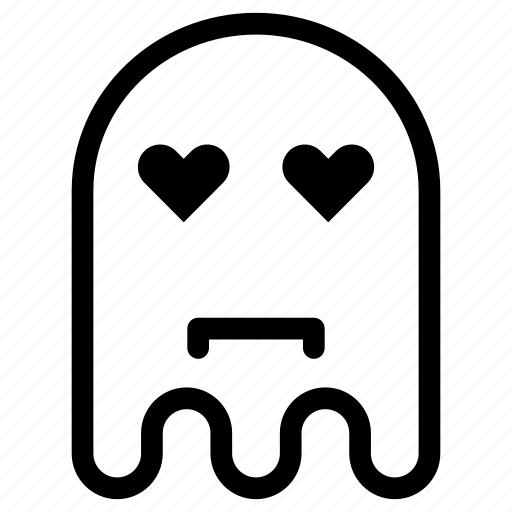 Emoji, emoticon, ghost, love icon - Download on Iconfinder