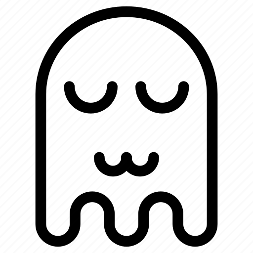 Cat mouth, emoji, emoticon, ghost, sad icon - Download on Iconfinder