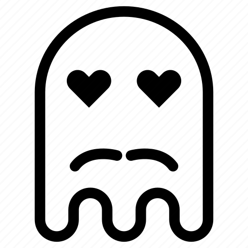 Emoji, emoticon, ghost, love, mustache icon - Download on Iconfinder