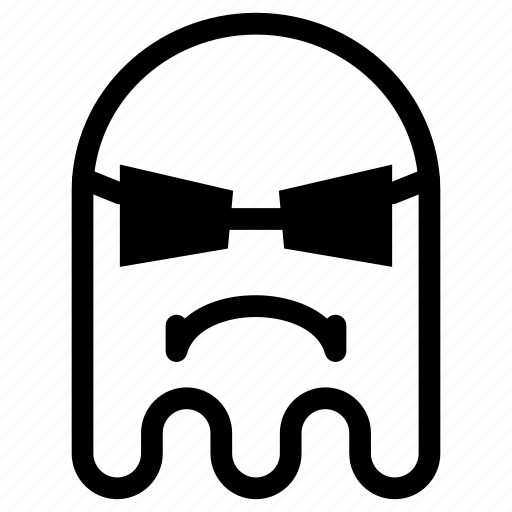 Cool, emoji, emoticon, ghost, savage, thug icon - Download on Iconfinder