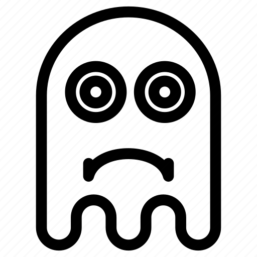 Confuse, emoticon, ghost, sad icon - Download on Iconfinder