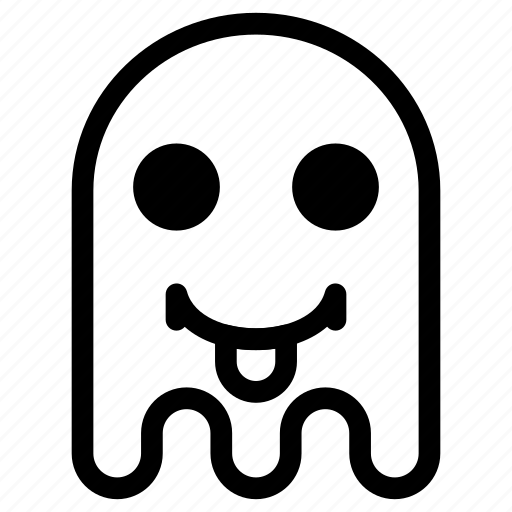 Emoji, emoticon, ghost, tongue icon - Download on Iconfinder