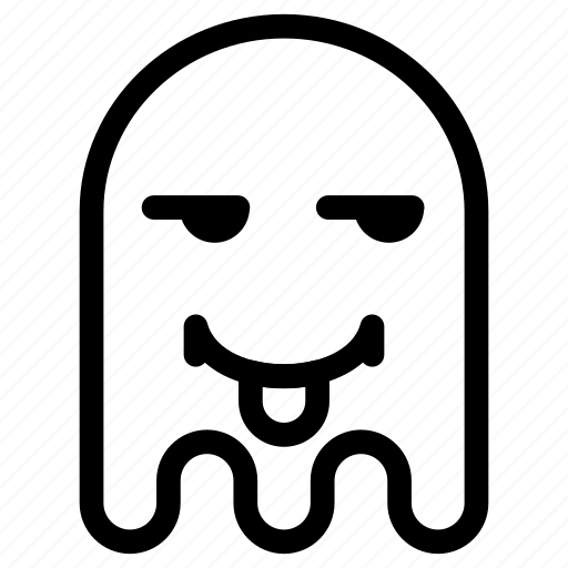 Emoji, emoticon, envy, ghost, lol, tongue icon - Download on Iconfinder