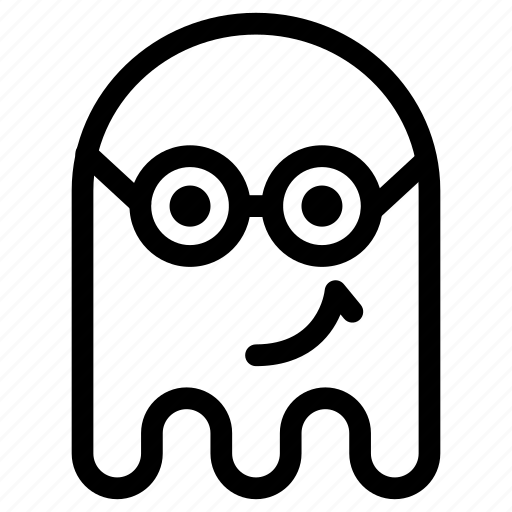 Emoji, emoticon, geek, ghost, smile icon - Download on Iconfinder