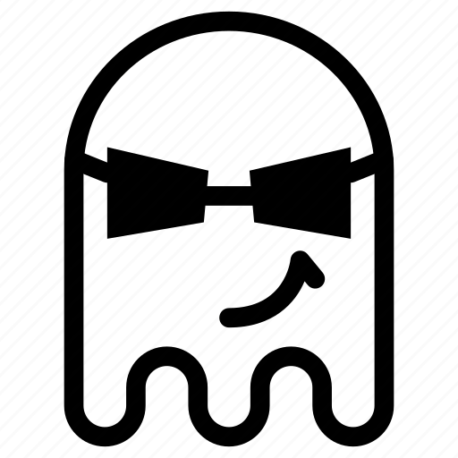 Cool, emoji, emoticon, ghost, savage, smile, thug icon - Download on Iconfinder