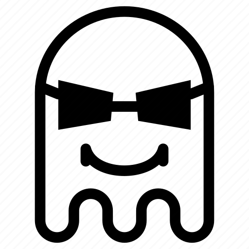 Cool, emoji, emoticon, ghost, savage, thug icon - Download on Iconfinder