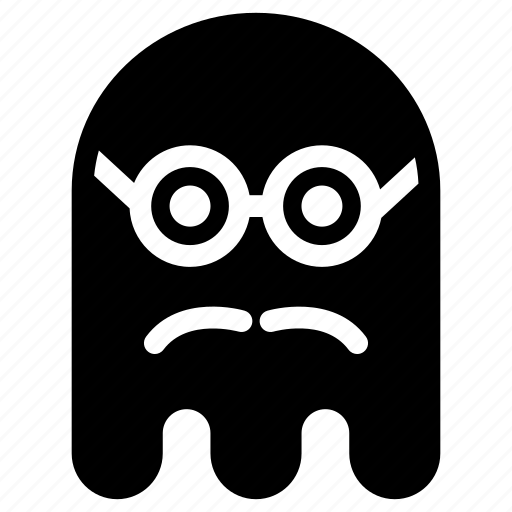 Emoticon, geek, ghost, mustache icon - Download on Iconfinder