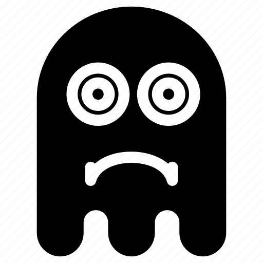 Confuse, emoji, emoticon, ghost, sad icon - Download on Iconfinder