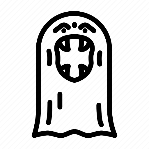 Creepy, ghost, halloween, scary, spooky, horror, white icon - Download on Iconfinder