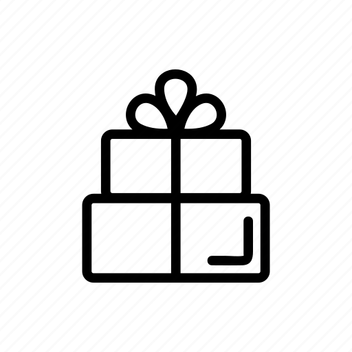 Box, christmas, contour, gift, package, present icon - Download on Iconfinder