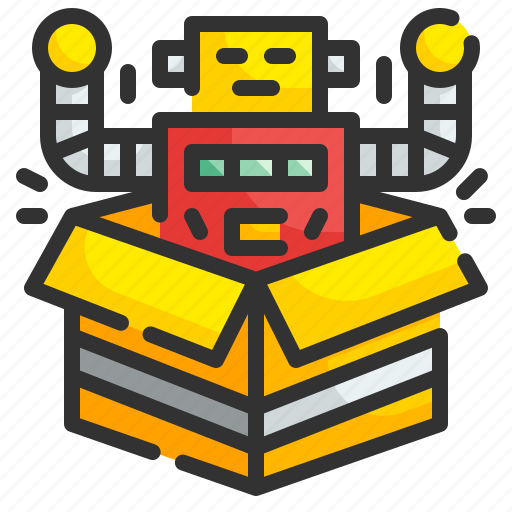 Toy, box, gift, surprise, robot, birthday, christmas icon - Download on Iconfinder