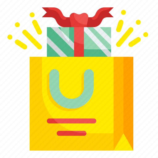 Bag, giftbox, birthday, shopping, christmas, package, present icon - Download on Iconfinder