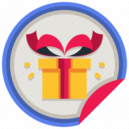 Sticker, badge, present, gift, surprise icon - Download on Iconfinder
