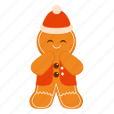 gingerbread, santa, gingerbread man, food, celebration, christmas, happy, xmas, cookies