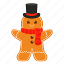 gingerbread, hat, gingerbread man, food, celebration, christmas, happy, xmas, cookies