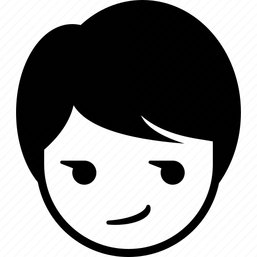 Boy, emoticon, expression, face, man, smirk icon - Download on Iconfinder