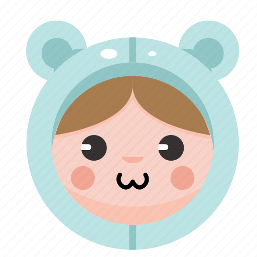 Animal, bear, costume, cute, funny, girl, onesie icon - Download on Iconfinder