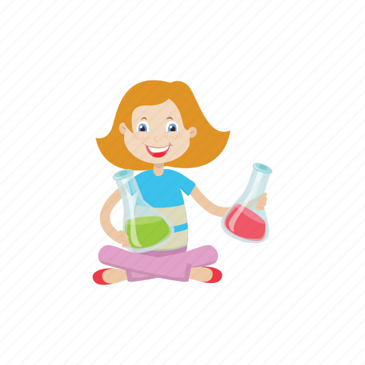Girl, kid, lab, scientist icon - Download on Iconfinder