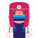avatar, doctor, girl, hospital, masker, nurse