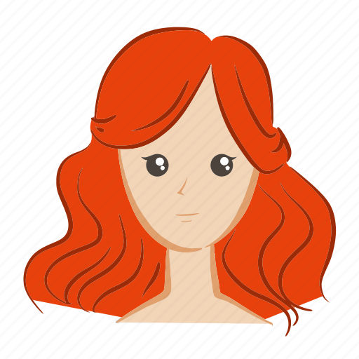 Color, emoji, face, girl, hair, head, woman icon - Download on Iconfinder