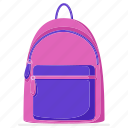 backpack, luggage, school bag, education, school, fashion, style, female, student