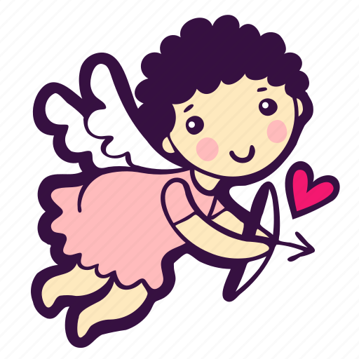 Love, cupid, romantic, valentine, angel, arrow icon - Download on Iconfinder